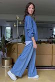 Laundry B Wicklow Fine Knit Throw On Cardigan Denim